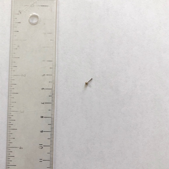 White gold threadless ball - Picture 3 of 4